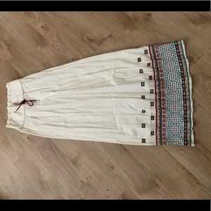 Strapless boho dress